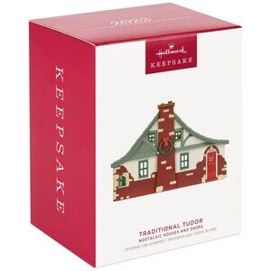 New! Traditional Tudor Hallmark Keepsake Christmas Ornament 2023 Nostalgic House